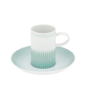 taza de café de porcelana