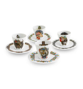 taza de café de porcelana