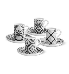 taza de café de porcelana