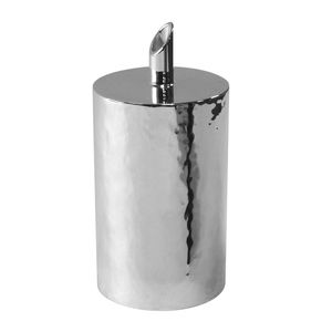 azucarero de metal plateado