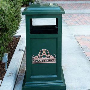 cubo de basura público