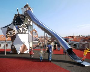 estación de juego para parque infantil