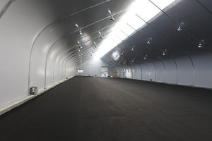 tensoestructura sobre armazón metálico