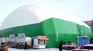 estructura hinchable para espacio público
