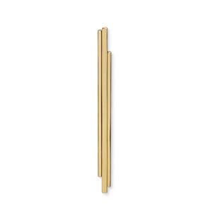 tirador para mueble de latón pulido