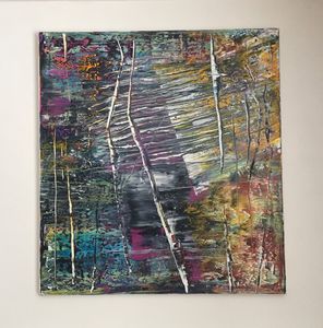 pintura sobre lienzo