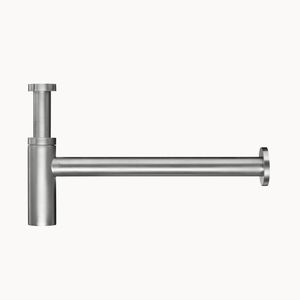 sifón para lavabo de acero inoxidable pulido