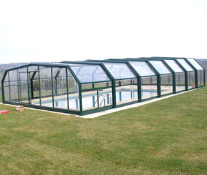 cubierta para piscina alta
