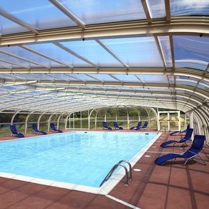 cubierta para piscina alta