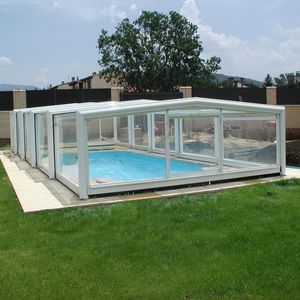 cubierta para piscina alta