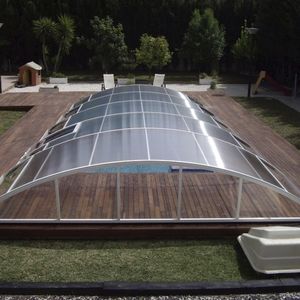 cubierta para piscina baja