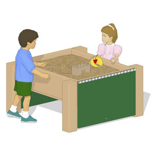 cajón de arena para parque infantil
