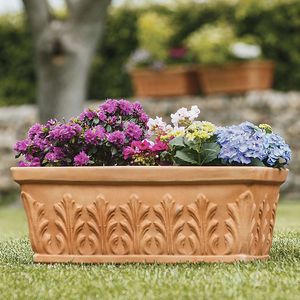 jardinera de polietileno / rectangular / clásica