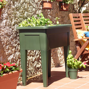 jardinera de polipropileno / rectangular / contemporánea