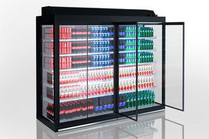 vitrina refrigerada de estantes