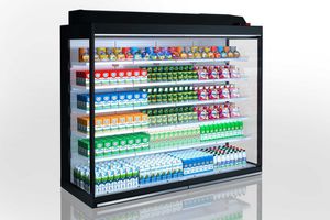 vitrina refrigerada de estantes