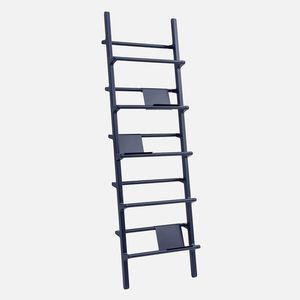 estantería revistero / contemporánea / de fresno / de acero
