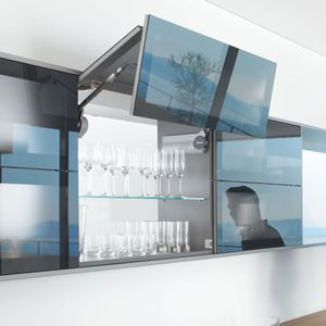 bisagra para mueble / acero / de plástico