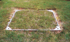 tapadera de inspección de acero inoxidable