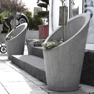 jardinera de hormigón
