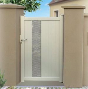 puerta para jardín de aluminio termolacado