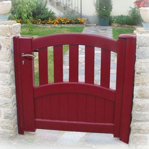 puerta para jardín de aluminio termolacado