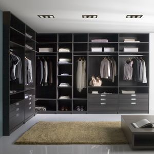 vestidor contemporáneo / de madera lacada