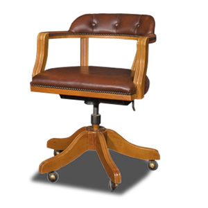 silla de oficina de estilo / con ruedas / con patas en forma de estrella / con reposabrazos