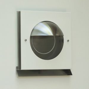 rejilla de ventilación de acero inoxidable / cuadrada / para el suministro y el retorno de aire / blanca