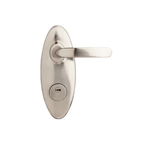 manilla de puerta / de metal / contemporánea / con cerradura integrada