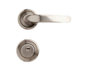 manilla de puerta / de metal / contemporánea / con cerradura integrada