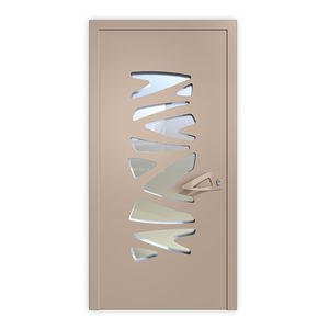 puerta de entrada / abatible / de acero galvanizado / de seguridad