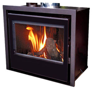 Chimenea insertable de leña - HS 80 CRISTAL - Chimeneas Campos S.L.