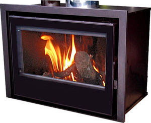 Chimenea insertable de leña - HS 80 CRISTAL - Chimeneas Campos S.L.