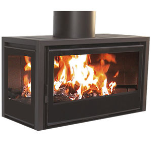 Chimenea de leña - HS 80 L - Chimeneas Campos S.L. - contemporánea / de