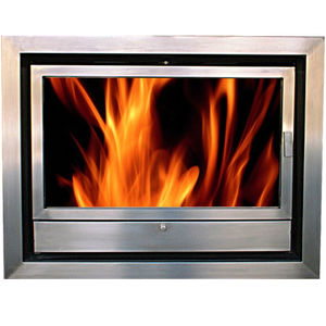 Chimenea insertable de leña - HS 80 CRISTAL - Chimeneas Campos S.L.