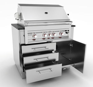 mueble para placa de cocina para jardín