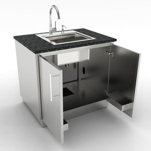 mueble para fregadero de acero inoxidable / para jardín