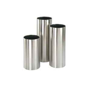 jardinera de acero inoxidable / redonda / contemporánea / para el sector servicios