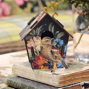 casita para pájaros de MDF