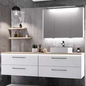 mueble de lavabo doble