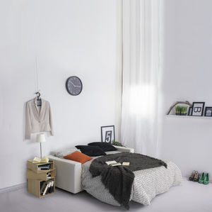 sofá cama / contemporáneo / de tejido / 2 plazas