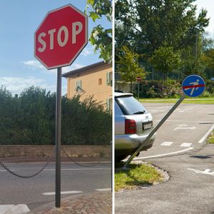 poste separador de protección