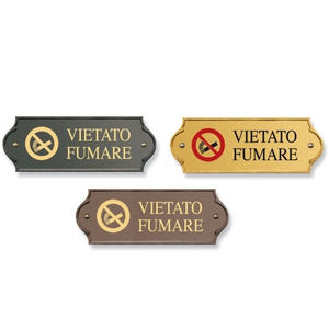 placa de señalización de pared