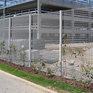 valla para zonas verdes / para parque infantil / de rejilla / de acero galvanizado
