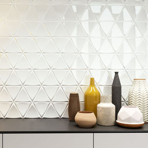 Baldosa de interior - CASCADE - ZYK - de pared / de cerámica / triangular