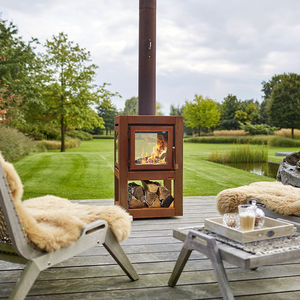 chimenea de leña