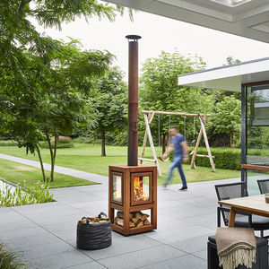 chimenea de leña
