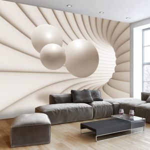 papel pintado contemporáneo / con motivos / de efecto dimensional / blanco