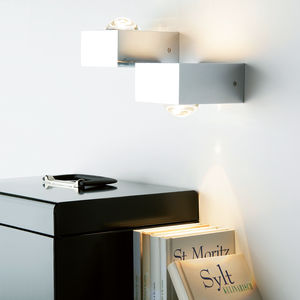 aplique moderno / de metal / de vidrio borosilicato / LED